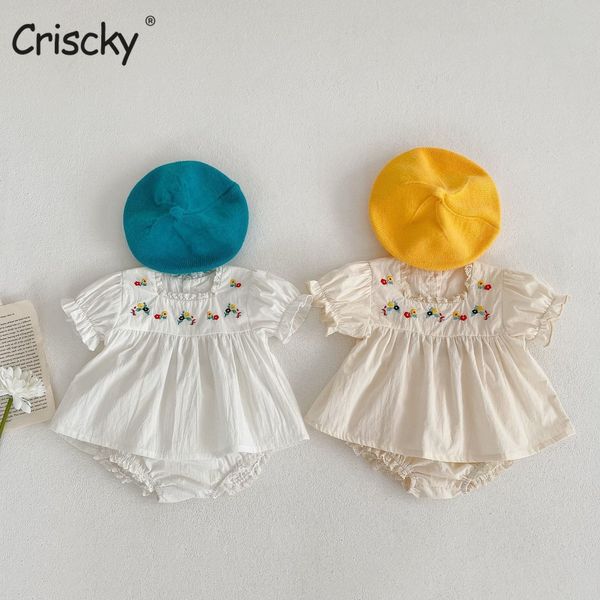 clothing sets floral girls clothing sets summer short sleeve cotton baby baby shorts 2pcs casual embroidery 230322, White
clothing sets floral girls clothing sets summer short sleeve cotton baby baby shorts 2pcs casual embroidery 230322, White