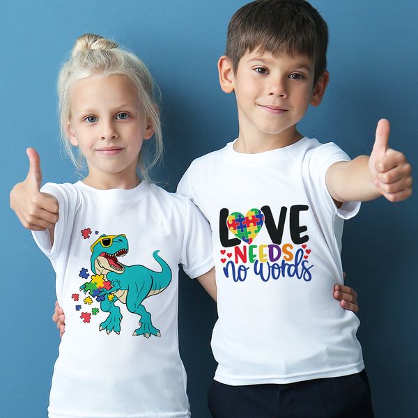tshirts autism awareness kids shirt love needs no words print child t boy girl clothes toddler support tee 230322, Blue
tshirts autism awareness kids shirt love needs no words print child t boy girl clothes toddler support tee 230322, Blue