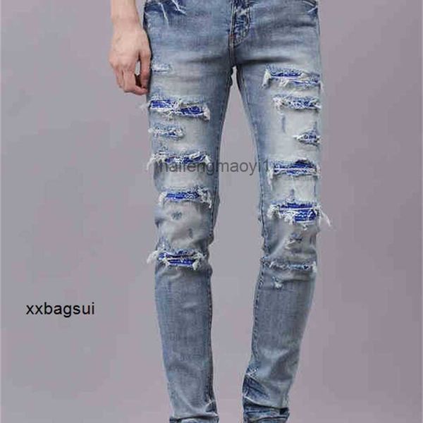 mens jeans designer high street thin autumn and winter european american fashion personalized knife cut hole paste cloth slp style, Blue
mens jeans designer high street thin autumn and winter european american fashion personalized knife cut hole paste cloth slp style, Blue
