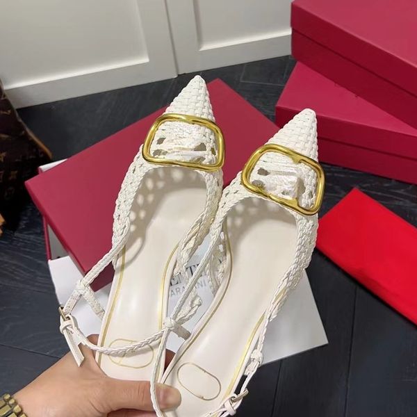 high heels sandals designer shoes metal buckle pointed toes women's shoes genuine leather, Black
high heels sandals designer shoes metal buckle pointed toes women's shoes genuine leather, Black
