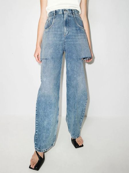 women's jean jeans pants spring and summer washed blue ripped wide leg high waist hollow female casual 230323
women's jean jeans pants spring and summer washed blue ripped wide leg high waist hollow female casual 230323