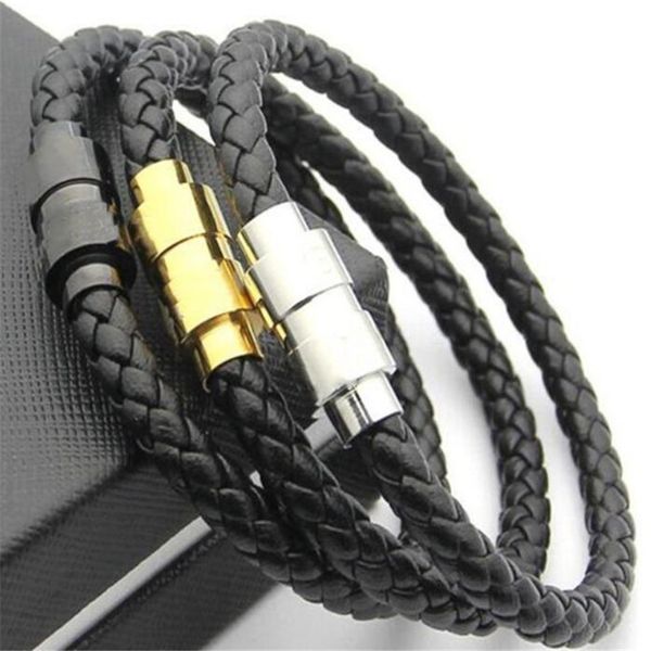 designer luxury black woven leather bracelets magnetic shut design with six star branding french man jewelry charm bracelet as christmas gif, Golden;silver
designer luxury black woven leather bracelets magnetic shut design with six star branding french man jewelry charm bracelet as christmas gif, Golden;silver