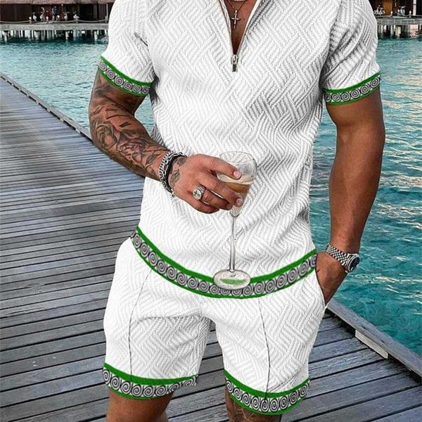 2022 men's open neck zipper shirt 3d printing short sleeve beach pants two piece set, Black
2022 men's open neck zipper shirt 3d printing short sleeve beach pants two piece set, Black