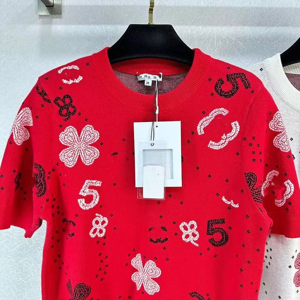 319 2023 runway summer brand same style sweater short sleeve crew neck pullover fashion clothes white black red womens weilanx663
319 2023 runway summer brand same style sweater short sleeve crew neck pullover fashion clothes white black red womens weilanx663