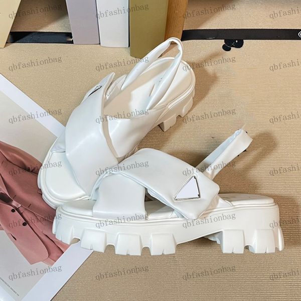 women platform sandals flat slippers luxury designer high heels soft leather face enamelled metal triangle logo summer beach shoes casual va, Black
women platform sandals flat slippers luxury designer high heels soft leather face enamelled metal triangle logo summer beach shoes casual va, Black