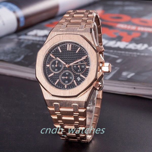 men's women watch rose gold stanless steel 42mm vk chronograph quartz movement sports men watches cndh c1-64, Slivery;brown
men's women watch rose gold stanless steel 42mm vk chronograph quartz movement sports men watches cndh c1-64, Slivery;brown