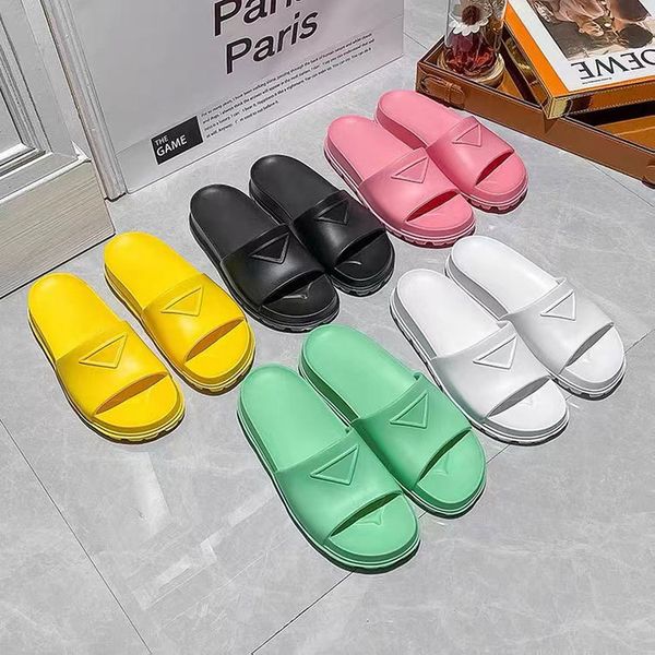 2023 summer slip on sandals triangle logo slipper candy color thick bottoms flat mules loafers casual shoes embossed rubber women slides fla, Black 
2023 summer slip on sandals triangle logo slipper candy color thick bottoms flat mules loafers casual shoes embossed rubber women slides fla, Black