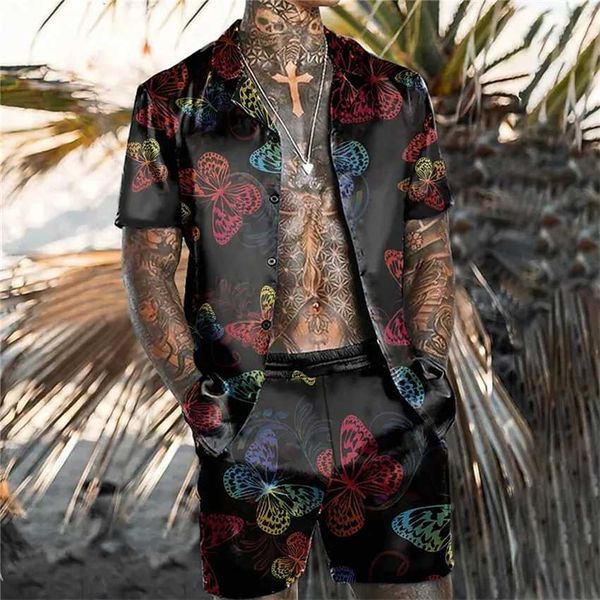 hawaiian holiday men's loose large short sleeve shorts shirt beach trousers casual set, Black
hawaiian holiday men's loose large short sleeve shorts shirt beach trousers casual set, Black