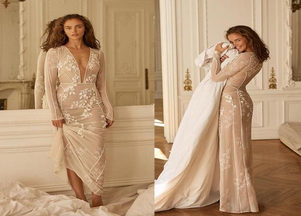 2020 liz martinez mermaid wedding dresses v neck lace appliques long sleeve trumpet wedding dress boho beach bridal gowns vestidos1228083, White
2020 liz martinez mermaid wedding dresses v neck lace appliques long sleeve trumpet wedding dress boho beach bridal gowns vestidos1228083, White