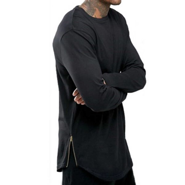 trends men t shirts super longline long sleeve tshirt hip hop arc with curve hem side zip teess, White;black
trends men t shirts super longline long sleeve tshirt hip hop arc with curve hem side zip teess, White;black