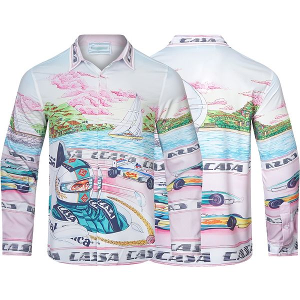 casablancas new racing print long sleeve shirt style half shirt size l xl 2xl 3xl, White;black
casablancas new racing print long sleeve shirt style half shirt size l xl 2xl 3xl, White;black