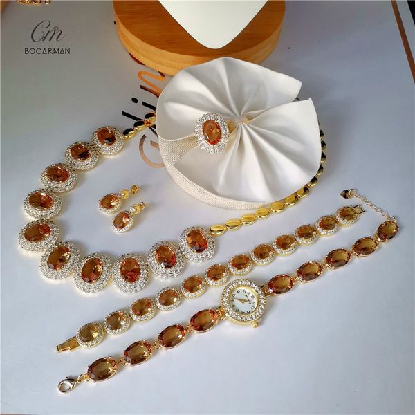 color change turkeystone necklace earrings ring bracelet gold plated luxury jewelry set crystal stone, Black
color change turkeystone necklace earrings ring bracelet gold plated luxury jewelry set crystal stone, Black