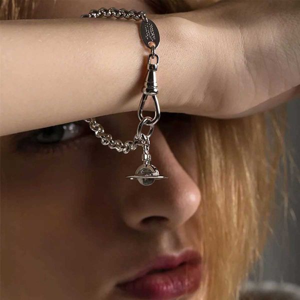 nana space - western empress dowager saturn small four color rose gold silver transparent bead flying saucer bracelet high level, Black
nana space - western empress dowager saturn small four color rose gold silver transparent bead flying saucer bracelet high level, Black