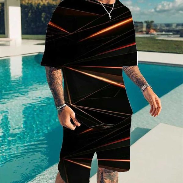 3d digital geometric printing men's summer short sleeve_ beach trousers set fashion t-shirt_ shorts suit, White;black
3d digital geometric printing men's summer short sleeve_ beach trousers set fashion t-shirt_ shorts suit, White;black