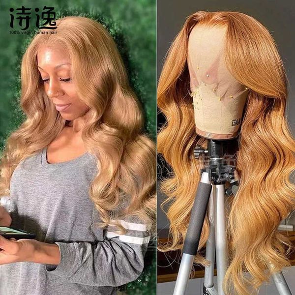 13 * 4 front lace human hair wigs color 27# straight body 230323, Black
13 * 4 front lace human hair wigs color 27# straight body 230323, Black