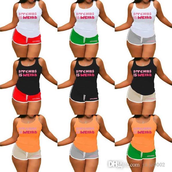 retail fashion summer outfits women tracksuits letter printed tank and shorts 2 piece set sports yoga pants suit, Gray
retail fashion summer outfits women tracksuits letter printed tank and shorts 2 piece set sports yoga pants suit, Gray