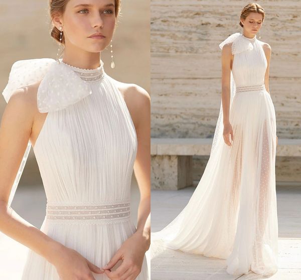 beach boho wedding dress 2023 a-line high neck sleeveless dot tulle backless bridal gowns women summer vestidos de noiva robe de mariage, White
beach boho wedding dress 2023 a-line high neck sleeveless dot tulle backless bridal gowns women summer vestidos de noiva robe de mariage, White