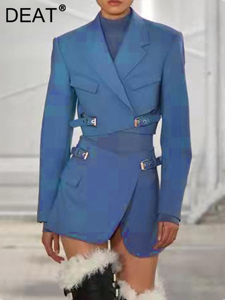 women's two piece pants deat 2023 autumn and autumn fashion women clothes notched collar full sleeves high waist blazer dress above kne, White
women's two piece pants deat 2023 autumn and autumn fashion women clothes notched collar full sleeves high waist blazer dress above kne, White