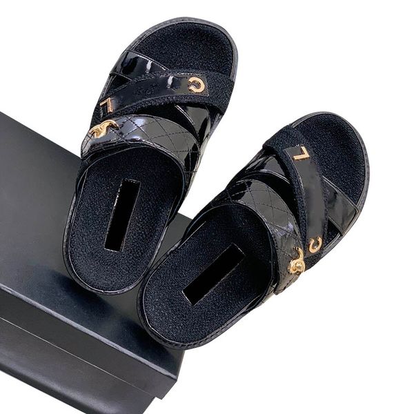 sheepskin womens platform heels sandals cross quilted texture slippers gold-tone metal sldies ladies mule outdoor beach shoe flip flops slip, Black
sheepskin womens platform heels sandals cross quilted texture slippers gold-tone metal sldies ladies mule outdoor beach shoe flip flops slip, Black