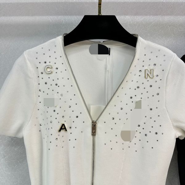 306 xl 2023 spring summer women sweater short sleeve white lapel new pullover brand same style striped white womens weilanx612, White;black
306 xl 2023 spring summer women sweater short sleeve white lapel new pullover brand same style striped white womens weilanx612, White;black