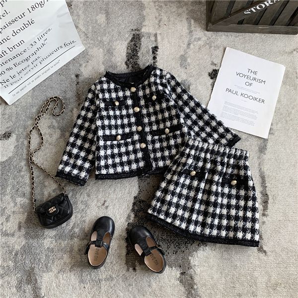 clothing sets autumn girls plaid set winter children's fashion sweater toddler two piece sets kids long sleeve casual wear clothes 2303, White
clothing sets autumn girls plaid set winter children's fashion sweater toddler two piece sets kids long sleeve casual wear clothes 2303, White