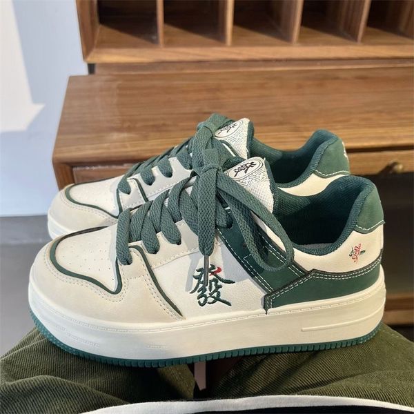 dress shoes fall women's sneakers luxury breathable designer sneakers casual green lace-up solid color thick sole zapatilla mujer 23032, Black
dress shoes fall women's sneakers luxury breathable designer sneakers casual green lace-up solid color thick sole zapatilla mujer 23032, Black