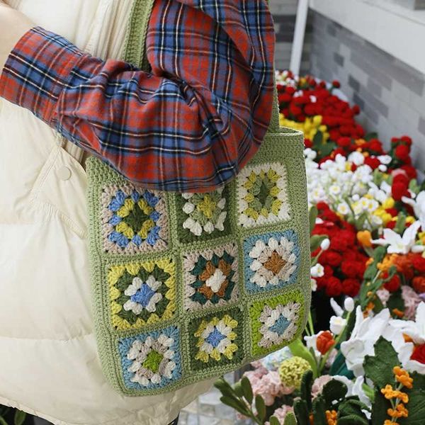 bohemian handmade crochet tote bag casual knitted women shoulder bags granny woven flower large square capacity shopper purses
bohemian handmade crochet tote bag casual knitted women shoulder bags granny woven flower large square capacity shopper purses