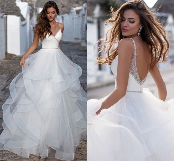 new ball gown wedding dress 2023 vestido de noiva v-neck straps beads backless ruffles backless tulle bridal gowns robe de marriage, White
new ball gown wedding dress 2023 vestido de noiva v-neck straps beads backless ruffles backless tulle bridal gowns robe de marriage, White