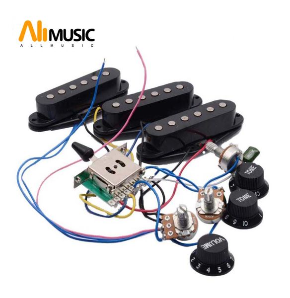 electric guitar pickup wiring harness prewired 5way switch 2t1v sss ssh 1t1v hh pickup for st electric guitar blackwhite6374832
electric guitar pickup wiring harness prewired 5way switch 2t1v sss ssh 1t1v hh pickup for st electric guitar blackwhite6374832