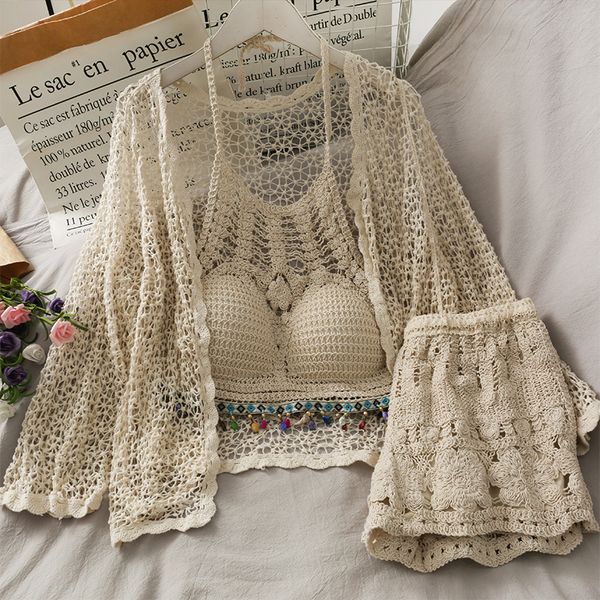 women's two piece pants oumea women cotton crochet cardigans halter retro bead fringe backless crop floral embroidery shorts beach sets, White
women's two piece pants oumea women cotton crochet cardigans halter retro bead fringe backless crop floral embroidery shorts beach sets, White