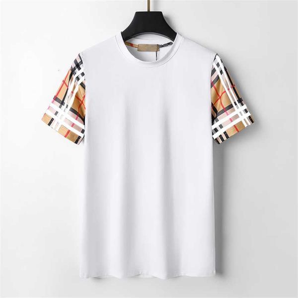 designer men's tee shirts black white beige 100% cotton classic plaid brand embroidery anti-wrinkle breathable crew neck business fashi, White;black
designer men's tee shirts black white beige 100% cotton classic plaid brand embroidery anti-wrinkle breathable crew neck business fashi, White;black