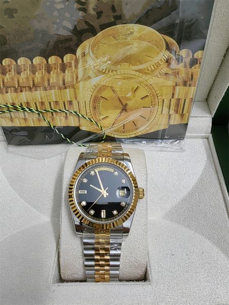 luxury women's men's automatic watch size 41mm automatic watch mechanical sapphire mirror diary series montre de lux, Slivery;brown
luxury women's men's automatic watch size 41mm automatic watch mechanical sapphire mirror diary series montre de lux, Slivery;brown