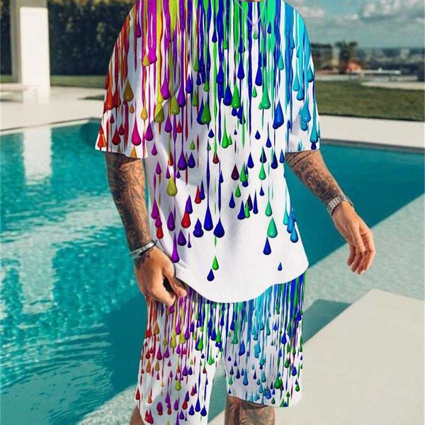 colored ink art 3d digital print 2 set short sleeve shorts pullover summer t-shirt casual loose street beach pants, White;black
colored ink art 3d digital print 2 set short sleeve shorts pullover summer t-shirt casual loose street beach pants, White;black