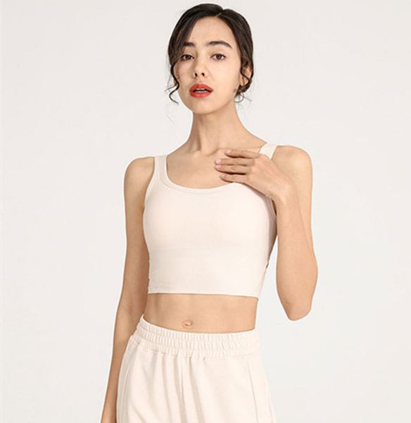 women ribber fitness bra crew neck fintness tank vest solid workout breathble shockproof female ll908
women ribber fitness bra crew neck fintness tank vest solid workout breathble shockproof female ll908