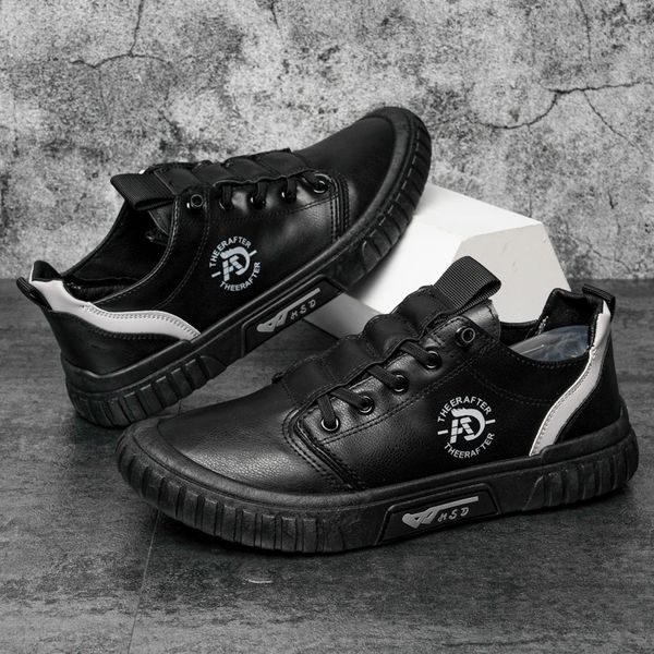 dress shoes fashion mens leather comfortable and versatile mens casual outdoor walking sneakers british style mens, Black
dress shoes fashion mens leather comfortable and versatile mens casual outdoor walking sneakers british style mens, Black