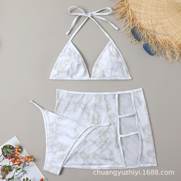 ins chuangyu new bikini print solid color swimsuit european and american swimwear women tied swimsuit beach sexy, White;black
ins chuangyu new bikini print solid color swimsuit european and american swimwear women tied swimsuit beach sexy, White;black