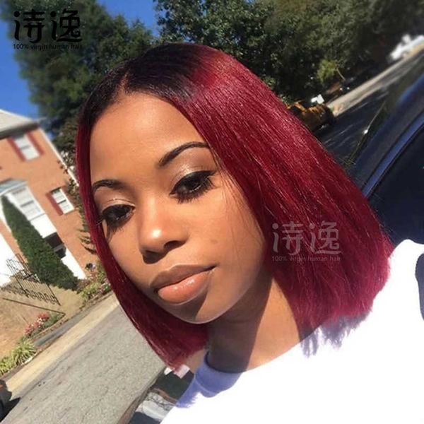 1b/99j ombre burgundy short cut bob wigs gradient front lace bob headcover 230323, Black
1b/99j ombre burgundy short cut bob wigs gradient front lace bob headcover 230323, Black