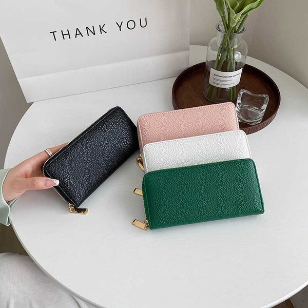 wallets 2022 new long zipper wallet for women solid color pu coin purse mobile bag fashion card holders y2303, Red;black
wallets 2022 new long zipper wallet for women solid color pu coin purse mobile bag fashion card holders y2303, Red;black