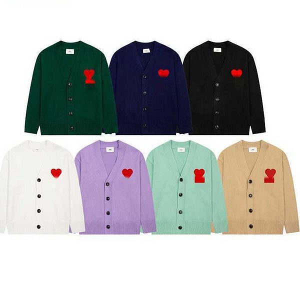 new men's sweaters designer patch amis sweater cardigan fashion brand streetwear v-neck coat sweaters for men and women, White;black
new men's sweaters designer patch amis sweater cardigan fashion brand streetwear v-neck coat sweaters for men and women, White;black