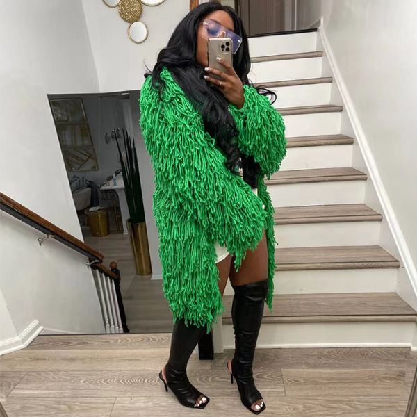 women's knits tees wuhe tassel fringe cardigans sweater winter women clothing long sleeve knitted shaggy fluffy loose casual coat outer, White
women's knits tees wuhe tassel fringe cardigans sweater winter women clothing long sleeve knitted shaggy fluffy loose casual coat outer, White