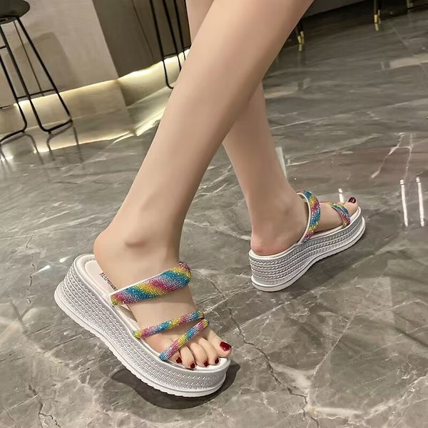 summer platform sandals fashion rhinestone personality fairy wind outdoor beach play slippers, Black
summer platform sandals fashion rhinestone personality fairy wind outdoor beach play slippers, Black