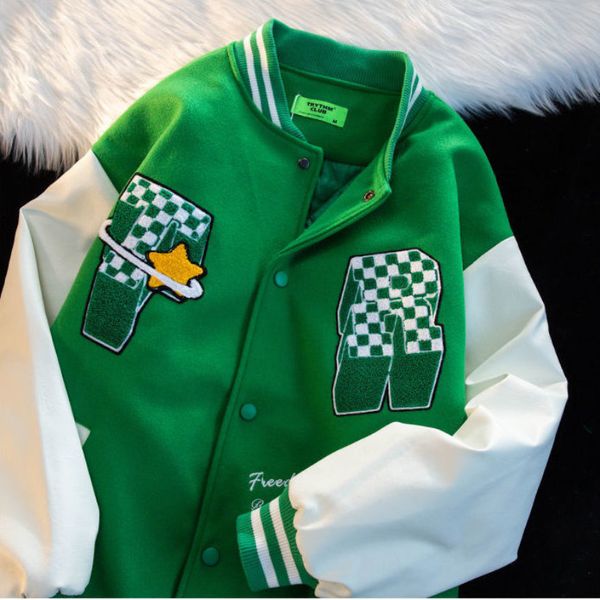 men's jackets american retro alphabet embroidery jackets coats men's y2k street hip-hop baseball suit couple casual trend jacket 2, Black;brown
men's jackets american retro alphabet embroidery jackets coats men's y2k street hip-hop baseball suit couple casual trend jacket 2, Black;brown