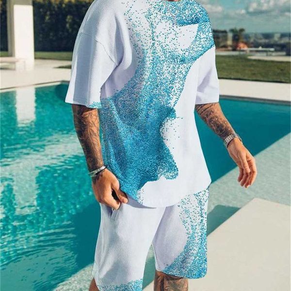 2023 summer men's leisure sports set 3d digital print short sleeve t-shirt beach pants, White;black
2023 summer men's leisure sports set 3d digital print short sleeve t-shirt beach pants, White;black