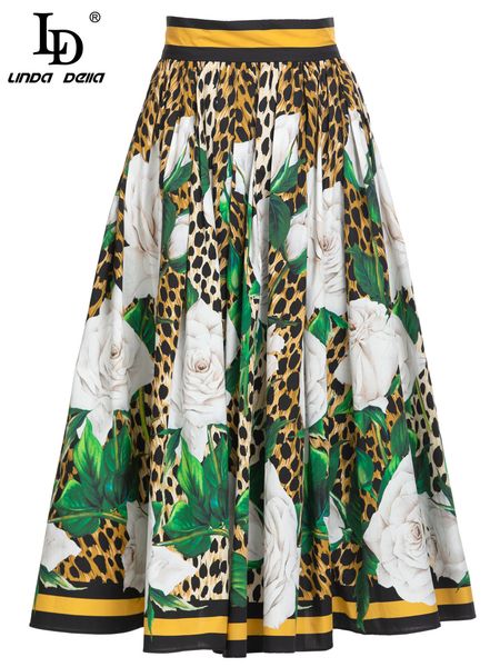 skirts ld linda della fashion designer autumn cotton skirt's high waist vintage leopard floral print party 230323, Black
skirts ld linda della fashion designer autumn cotton skirt's high waist vintage leopard floral print party 230323, Black