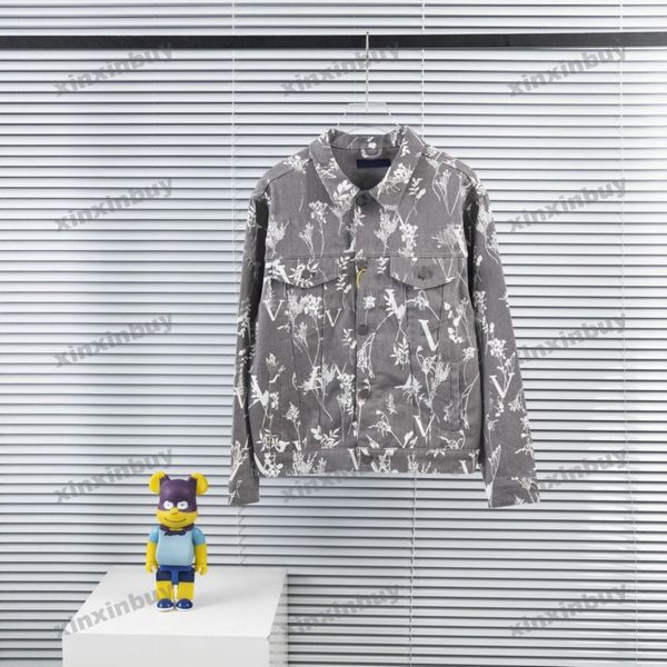 xinxinbuy men designer coat jacket hoodie paris flowers plants print denim long sleeve women black khaki blue xs-2xl, Black;brown
xinxinbuy men designer coat jacket hoodie paris flowers plants print denim long sleeve women black khaki blue xs-2xl, Black;brown