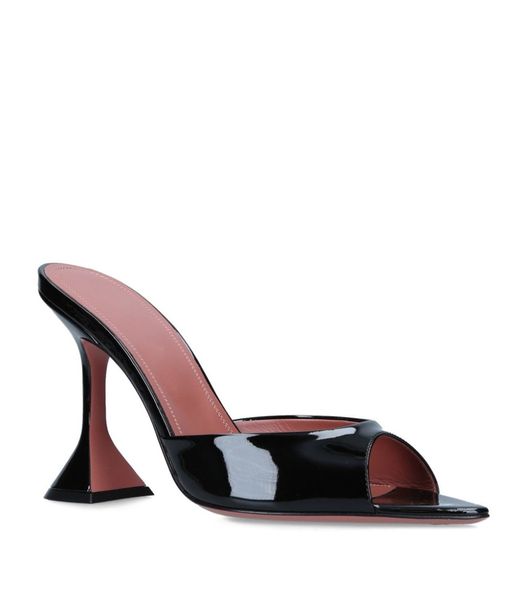 designer sandals women shoes luxury caroline 95mm pvc and leather mules open pointed toes sculptural heel eu35-42 with box, Black
designer sandals women shoes luxury caroline 95mm pvc and leather mules open pointed toes sculptural heel eu35-42 with box, Black
