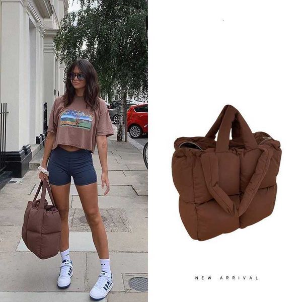 down brands sapce padded s large tote bag cotton designer women handbags shoulder luxury nylon plaid big winter sac 2021, Red;black
down brands sapce padded s large tote bag cotton designer women handbags shoulder luxury nylon plaid big winter sac 2021, Red;black