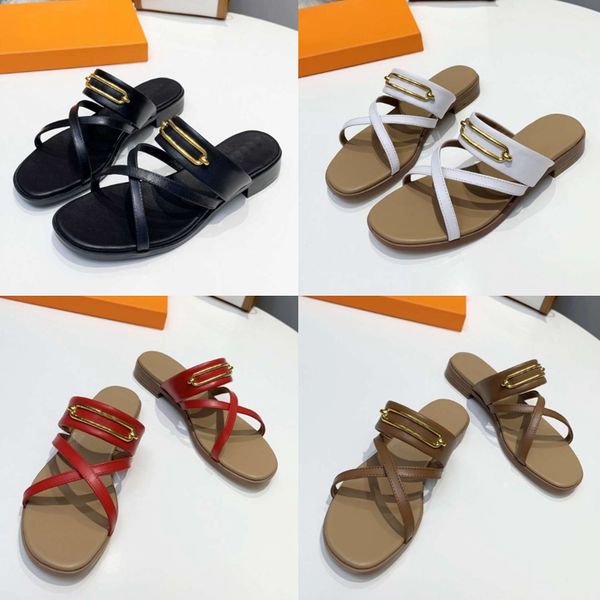 2023 luxury women oran sandal metal buckle slides fashion beach shoes flat slippers with box 35-40, Black
2023 luxury women oran sandal metal buckle slides fashion beach shoes flat slippers with box 35-40, Black