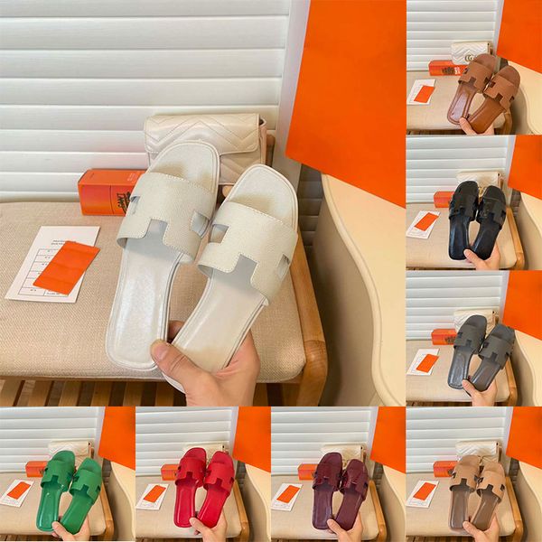 women oran sandal luxury designer sandals h letter leather lady paris flat shoes red summer beach casual slides fashion slippers size 35-43, Black
women oran sandal luxury designer sandals h letter leather lady paris flat shoes red summer beach casual slides fashion slippers size 35-43, Black