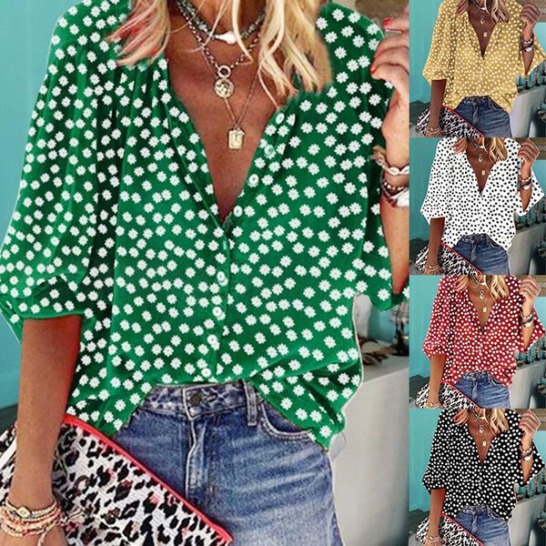 womens blouses shirts casual women floral print long sleeve blouse plus size loose button down shirt featuring flattering floral print s 230, White
womens blouses shirts casual women floral print long sleeve blouse plus size loose button down shirt featuring flattering floral print s 230, White